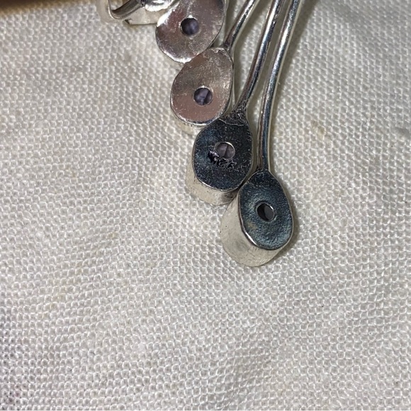 Amethyst multi-gem handcrafted adjustable ring - Picture 7 of 8